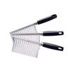 Cuchillo para patatas cuchillo corrugado cuchillo de onda de acero inoxidable cortador de patatas cortador de verduras para papas fritas