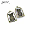 YuenZ nueva y popular joyería accesorios búho retro aleación colgante accesorios al por mayor D156