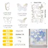 Pegatinas de Ventana Anticolisión Coloridas de Primavera Transfronterizas Pegatinas de Pared para Ventana de Sala de Estar Atrapasoles Decorativos Pegatinas Estáticas para Vidrio Hechas a Medida