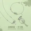 Pulsera de Plata de Ley S925 Tichia Original de Gardenia para Mujer, Diseño de Nicho Fresco y Estilo Bosque, Accesorio Versátil Floral para la Mano