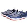 Zapatos de lona transpirables de una sola capa para otoño, zapatos sin cordones para hombre, zapatos de tela de Beijing de primavera y verano, suela suave, antideslizantes, de caña baja.