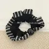 Versátil Estilo Preguiçoso Coreano Listrado Tricô Elástico de Cabelo para Mulheres, Novo Cordão de Cabelo para Rabo de Cavalo com Elástico de Alta Elasticidade