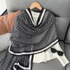 [Cabello Lacio de Fábrica] Versión coreana de primavera y verano nuevo algodón y lino gasa toalla delgada sedosa chal viaje protector solar toalla de playa mujeres