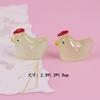 Pollo tridimensional luminoso, joyería artesanal, accesorios de resina, microadornos para paisajismo, luz nocturna en miniatura, adornos colgantes, venta al por mayor