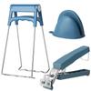 Pinza anti-quemaduras levantador de platos de cocina clip para tazón artefacto para tazón de cazuela tapete antideslizante acero inoxidable cocina silicona juego de tres piezas