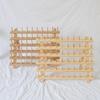 Estante plegable creativo de madera para carretes, hilo de coser, cera, cable de alambre, estante para pelucas, estante para ramitas de madera
