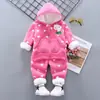 Roupas infantis para meninos e meninas, conjunto primavera e outono, esporte e lazer infantil, seda de leite, duas peças, roupas infantis, uma geração de cabelo