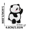 Novo Patch Bordado de Panda Decoração para Roupas Infantis Desenho Animado Fofo Patch Autoadesivo DIY Venda por Atacado