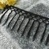 13 cm de ancho triple nudo borla de rayón encaje para ropa accesorios ropa para niños cortinas diy decorativo punto negro