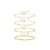 2024 Nuevo Diseño de Producto Pulsera en Capas con Perlas de Imitación y Cuentas Pulsera Ajustable de Acero Inoxidable con Forma de Corazón Temperamento Elegante para Mujer