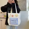 Bolsa Tote para Estudiantes, Bolsa para Libros, Bolsa Tote para Tareas, Bolsa de Lona para Estudiantes de Primaria, Secundaria y Preparatoria, Gran Capacidad, Diseño Simple