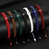 Joyería Popular Transfronteriza Europea y Americana Ojos Azules Cuerda Roja Tejido a Mano Ajustable Ojo del Diablo Pulsera Fabricante Venta al por Mayor