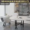 Mesa de Jantar Telescópica Dobrável Sala de Estar Mesa Redonda Grande Dobrável Multifuncional 20 Pessoas Uso Doméstico Mesa Dobrável Pequeno Apartamento