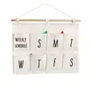 Bolsa de almacenamiento colgante para puerta de entrada con ocho bolsillos, montable en pared, estilo Ins