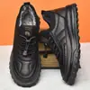 Sapatos Masculinos de Inverno, Sapatos Masculinos de Veludo Quente de Algodão, Sapatos Esportivos e Casuais Pretos Espessos de Couro da Moda para Homens Venda por Atacado