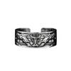 Anillo de plata tailandesa estilo nacional Sutra del Corazón Valiente personalidad apertura anillo para hombre chicos retro Plata Marea dedo índice para hombre al por mayor