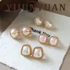 Nuevos Pendientes de Perla con Forma de Corazón Microincrustados Versátiles de Moda Retro Europea y Americana para Otoño e Invierno, con un Toque de Lujo Ligero y de Gama Alta, Pendientes de Aguja Plateada para Mujer