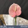 Flores Artificiales Populares para Bodas, Anturio Rojo y Anturio Blanco, Impresas en 3D con Textura Realista, Decoración de Salón de Bodas, Arreglo Floral para Pasillo, Paisajismo de Escaparate