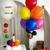 Balões de Látex em Cores Retrô, Série de Cores Macaron, Balões Espessos de 10 Polegadas para Decorações de Aniversário Infantil, Balões Flutuantes de Número