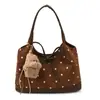 Moda Coreana Bolsa de Ombro Simples de Grande Capacidade 2025 Nova Laco Casual Bolsa Tote para Estudante