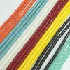 Espaciador Cilíndrico de 4x4 mm para Ropa, Tubo de Vidrio, 103 Piezas/Tira, Siete Colores Disponibles