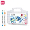 Marcador de Acrílico Deli HM108-12PP Barra Redonda Fina Empaquetado (12 colores/caja) Zapatos de Pintura Graffiti Pigmento Acrílico