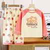 Conjunto de Ropa para el Hogar para Niños, Pijama de Bebé de Algodón Puro Nuevo Estilo Otoño, Ropa Cálida para Niños, Ropa para Niñas, Ropa para Niños al por Mayor