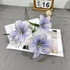 Novo lírio de 3 cabeças 3 cabeças lírio Hemerocallis decoração de salão de casamento arranjo de flores decoração de hotel mesa de casa flor