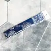Bolsa Pop Empaquetada Individualmente con Asa Larga, Envuelto con Pañuelo de Seda, Pañuelo Pequeño de Satén Estampado, Cinta, Cinta de Regalo