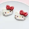 Gato de Peluche Lindo de Dibujos Animados Accesorios para Zuecos Creativos Charms para Zapatos Piezas Decorativas Semi-Terminadas Hechas a Mano