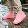 Cubrezapatos Impermeables de Látex Engrosado, Cubrezapatos con Suela Resistente al Desgaste, Cubrezapatos Anti-Arena e Impermeables para Lluvia, Cubrezapatos de Agua para Exteriores para Viajes y Días Lluviosos