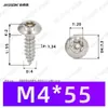 Tornillos Autoperforantes de Acero Inoxidable 304 de Cabeza Redonda Ranurada Gb7380 Antirrobo Autoperforantes Cola Puntiaguda Tornillos de Rosca Gruesa M2-M6