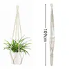 Cuerda de Algodón Tejida a Mano Estilo Bohemio Maceta para Plantas y Flores Cesta Colgante Bolsa de Red Cuerda para Colgar Colgante de Pared Cuerda para Colgar