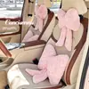Apoio de Cabeça e Lombar para Carro Chuva Azul Novo Produto Almofada de Cintura para Carro Travesseiro de Pescoço para Carro Plush de Inverno Simples