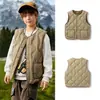 Balabala Balaone Colete Infantil Meninas Meninos Jaqueta Leve Tops Novas Roupas Infantis 2025 Outono e Inverno
