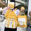 Mochila Estudiantil Transfronteriza para Mujer Estilo Coreano ins Japonesa para Escuela Secundaria Campus Mochila de Gran Capacidad Set Madre e Hijo Mochila