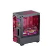 Caja de PC para Gaming Bingman E-Sports, Caja de Escritorio sin Pilares, Caja Panorámica con Vista al Mar Transparente Lateral para Cybercafé