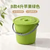 Balde de plástico espesso com tampa para limpeza e armazenamento, balde de água doméstico, mini balde de brinquedo específico para arte infantil