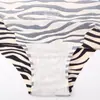 Roupa Íntima Feminina Russa Sem Costura Cintura Média Respirável Esportiva Briefs Europeus e Americanos Padrão Zebra Ozon Roupa Íntima Transfronteiriça