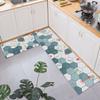 Alfombrillas de Piso de Cocina, Felpudos, Felpudos de Entrada de Baño, Alfombras de Cocina que Absorben Agua, Estilo Escandinavo Geométrico