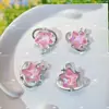 Moca de Colores con Colgante de Planeta Luna Estrella Pulsera de Cuentas Hecha a Mano DIY Pendientes Collar Accesorios de Joyería