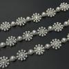Corrente de Pérola Girassol Moda Corrente de Soldagem Diamante Fantasia Acessórios de Decoração para Meias Vestido Feminino