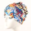 Toucas de Natação Atacado Moda Coreana Toucas Plissadas Confortáveis Tamanho Plus Fonte Termal Cabelo Longo Touca de Natação Proteção Auricular Touca de Tecido Fábrica