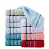 Algodón de toalla dorado 70*33 absorbente secado rápido sin pelusa algodón suave toalla facial al por mayor GA1336-19