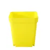 Vaso quadrado mini suculenta, vaso de flor quadrado plástico colorido ultrapequeno, vaso de plástico espessado para mudas, recipiente feito sob medida para plantas em vaso