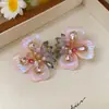 Pendientes de Borla de Uva de Flor de Aguja Plateada Estilo Bosque Tachuelas de Moda Pendientes de Lujo Ligero de Gama Alta con Sentido de Diseño Nicho