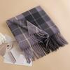 Comércio exterior popular inverno estilo britânico xadrez cachecol de cashmere masculino e feminino alta qualidade versátil grosso quente xale