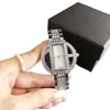 Venta Caliente Transfronteriza Reloj de Cuarzo para Mujer Hueco con Diamantes Completos Acero Ligero de Lujo Banda de Acero Incrustaciones de Diamantes Reloj de Moda para Mujer para Banquetes Reloj de Comercio Exterior