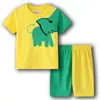 Conjunto de pijama de manga corta para niños, ropa de casa, traje de verano, aire acondicionado, dibujos animados, K017