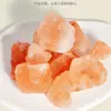 Difusor de Piedra de Cristal Natural Piedra Cruda de Sal Naranja Cristal Triturado Piedra de Aromaterapia Adorno Mineral Bloque de Sal Decoración de Piedra de Lana